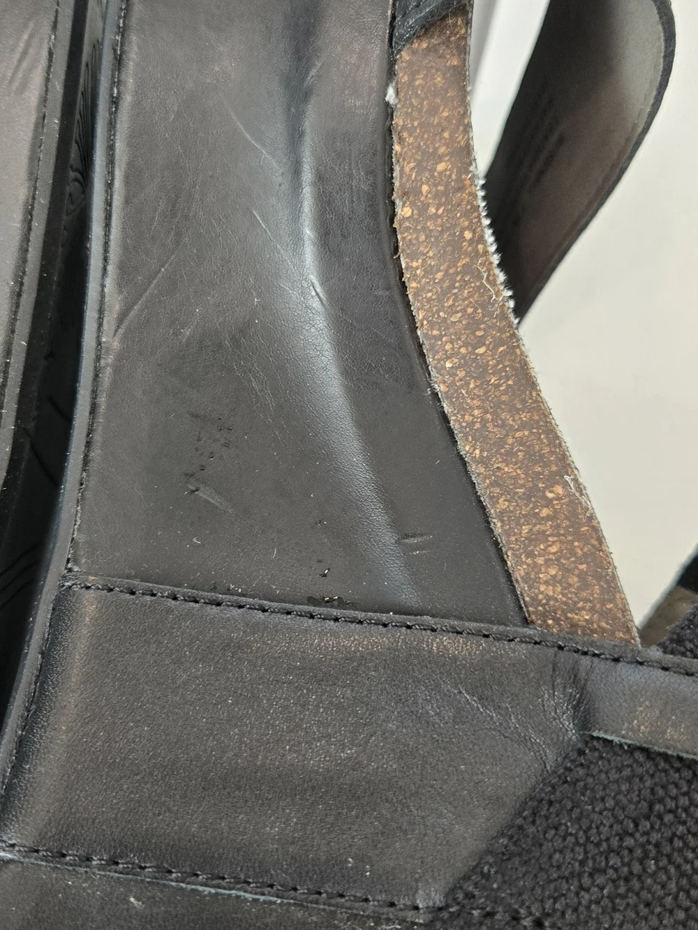 OTBT Black Platform Wedge Sandals with Elastic Ankle Strap